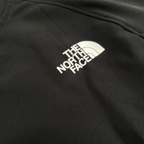 The North Face Fleece Crewneck Black Tekware Size Small Hiking Running Winter - Picture 5 of 12